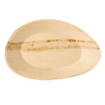 Piatto Ovale in Foglia di Palma Areca 19x13 - 12 pz