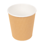 Bicchiere Doppia Parete Marrone 180 Ml - 25 pz