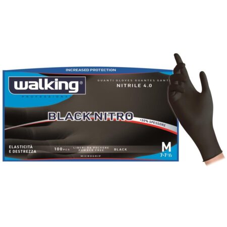 Guanti Walking Black Nitro S - 100 pz