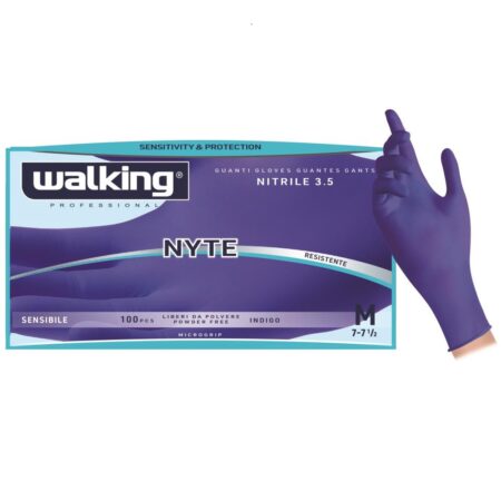 Guanti Walking Nitrile Nyte S - 100 Pz