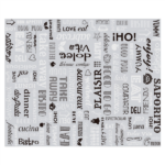Carta Antigrasso + Alluminio 31x38 stampa Parole - 1000 pz