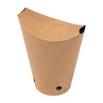 Bicchiere In Cartoncino Avana per Fritti 360 ml Richiudibile - 100 pz