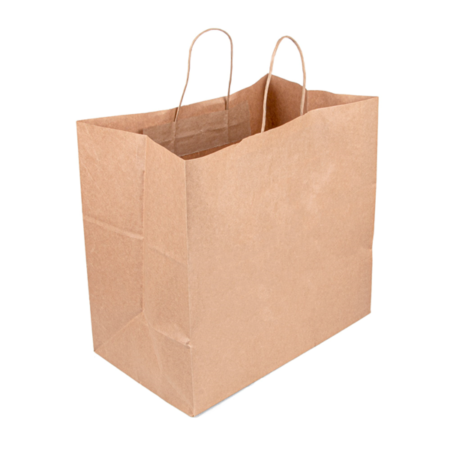 Buste Shopper in carta 36+21x33.5 cm Colore Avana - 250 Pz
