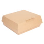 Scatola "Large Lunch Box" in cartone 'THEPACK' avana 23,5x24x8,7 cm - 50 pz