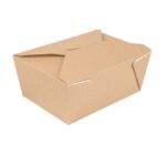 Scatola Cibo Cartoncino Avana 2880 ml "Delibox 4" 19,8x14x9h cm - 40 Pz