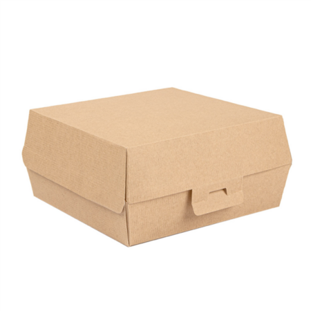 Scatola Hamburger in Cartone 'THEPACK' Avana 17,6x16,8x7,8 Cm - 50 Pz