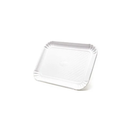Vassoio Cartone Bianco Politenato n.5 | 30x21 cm - 10 Kg