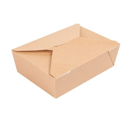 Scatola Cibo Cartoncino Avana 1980 ml "Deli Box 3" - 50 pz