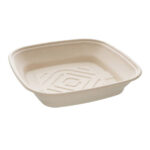 Ciotola Quadrata in bagassa da Catering 4500 ml | 36x36x7 cm - 25 pz