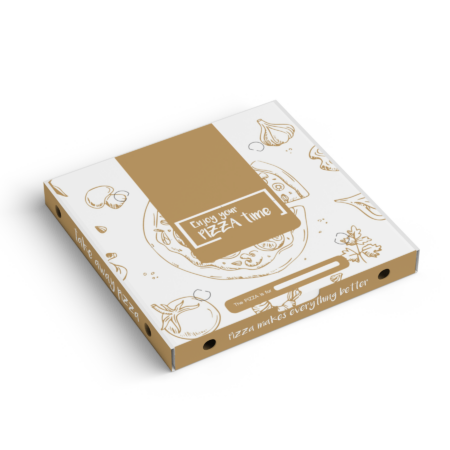 Scatola Pizza Avana ENJOY 33x33x3,5 cm - 150 pz
