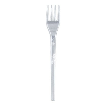 Forchetta PS Trasparente Riutilizzabile - 50 pz