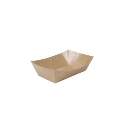 Vassoio a Barchetta in Cartoncino Antigrasso 180 ml | 115X85X26 mm - 250 pz