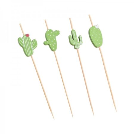 Spiedi in Bamboo CACTUS 12 cm - 100 pz