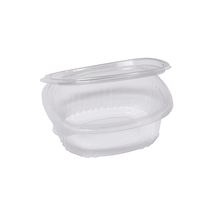 Vaschette Ovali Trasparenti Salvaliquidi in PET da 250 ml - 50 pz