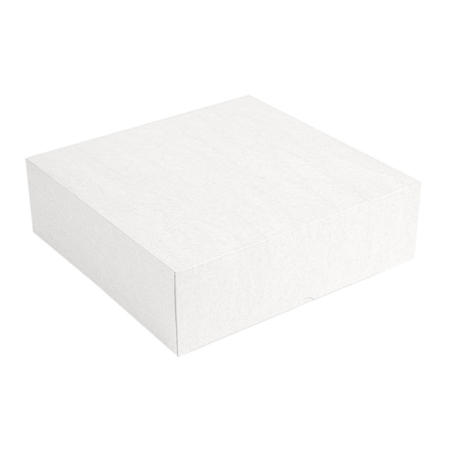 Scatola Pasticceria Bianca 26x26x8 cm - 50 pz