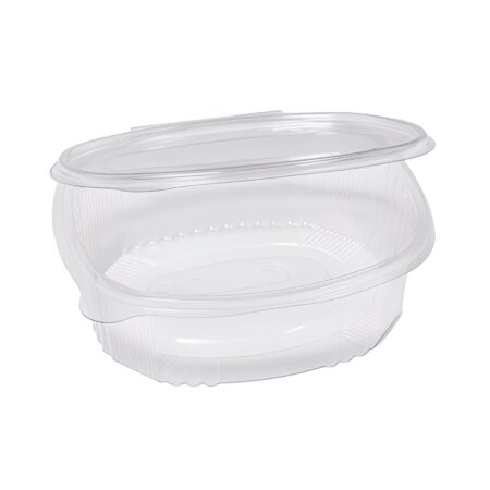 Vaschette Ovali Trasparenti Salvaliquidi in PET da 500 ml - 50 pz