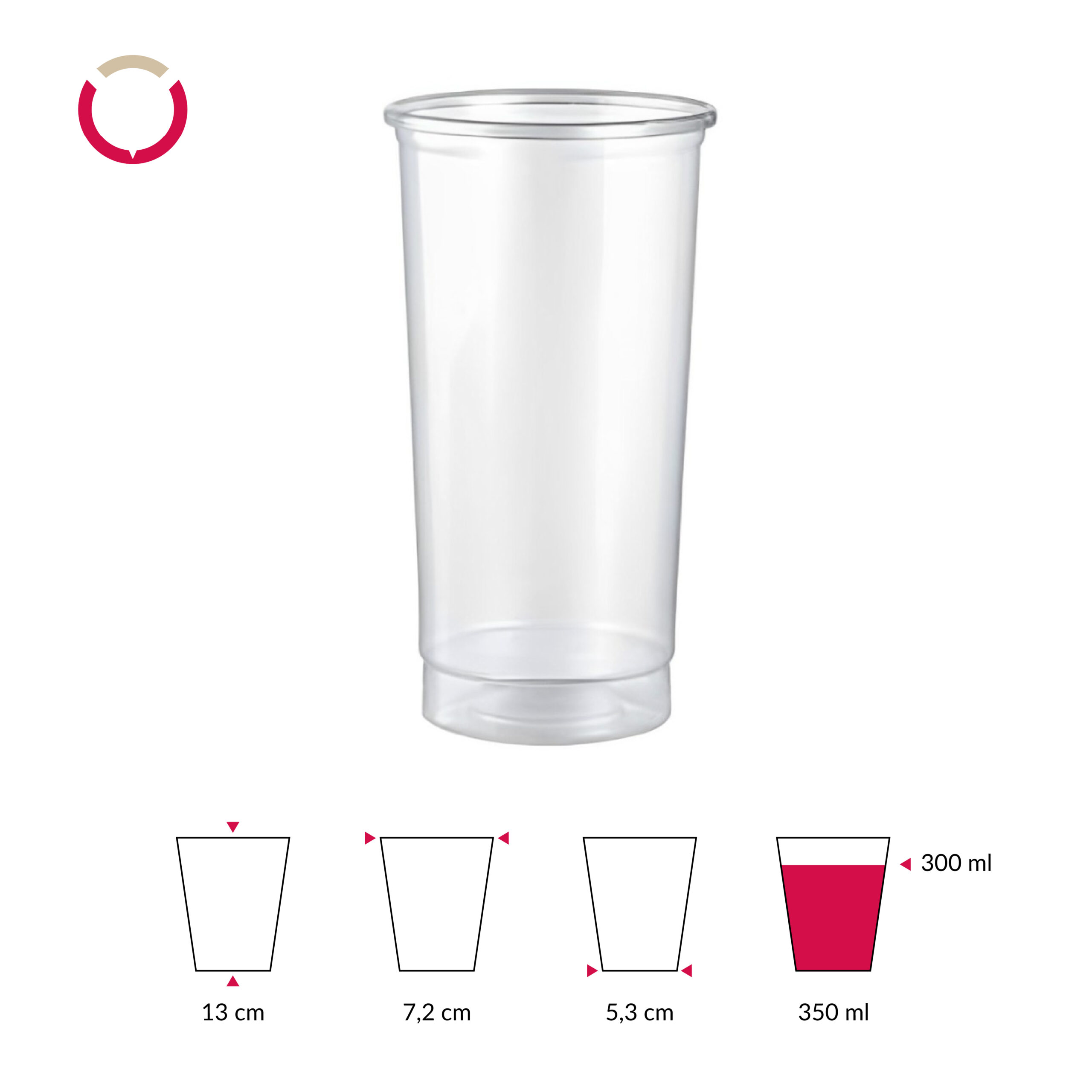 Bicchiere Per Sciacquone Denti PP 350 Ml – Tazza Da Bagno Light Green, Facile Da Pulire E Anti-caldo