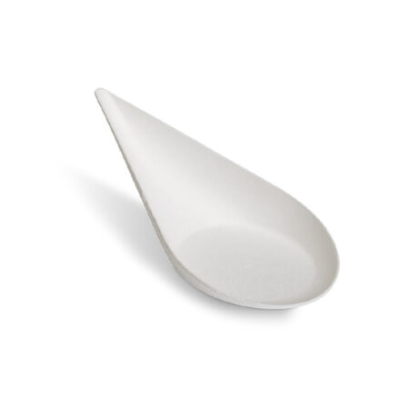 Mini Cucchiaio Goccia 12x4 cm in Bagassa - 25 Pz