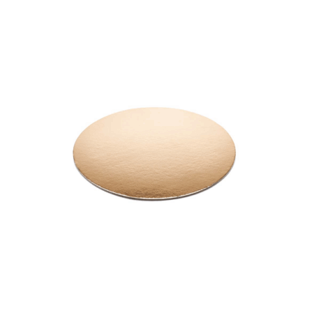 Disco Sottotorta Liscio in cartone Oro Leggero Ø30 cm - 100 pz