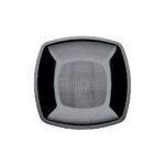 Piatto Rigido Riutilizzabile PP Piano Nero SQUARE 18 cm - 15 pz