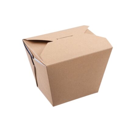 Scatola Cibo Wok in Cartoncino Avana 118x97x92 mm - 250 pz