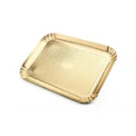Vassoi Pasticceria in Cartone Politenato Oro n. 3L | 18,8x26,8 cm - 10 kg