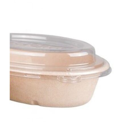 Coperchio RPET per Insalatiera Bagassa Ovale 800 ml - 50 pz
