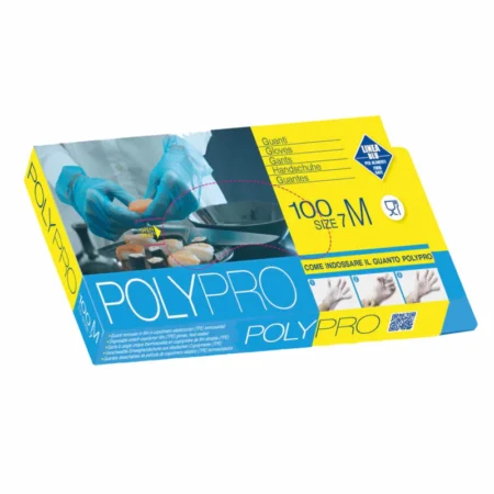Guanti PolyPro M in polipropilene hd-pe – 100 Pz