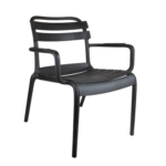 Sedia Impilabile 'SUPRA-TEK'  55x64x75 cm Nero PP (4 unità)