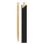 Bacchette Chopsticks Bamboo 21 cm in bustina carta nero - 100 pz