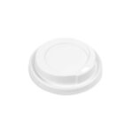 Coperchio in Plastica Bianco con Beccuccio per Bicchiere 120 ml - 100 pz