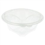 Insalatiera Con Coperchio Trasparente 1000ml - 100 Pz