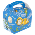 Scatola menu bambini Spazio “Happy Meal” 15,5×10,5×17,5 cm – 50 pz