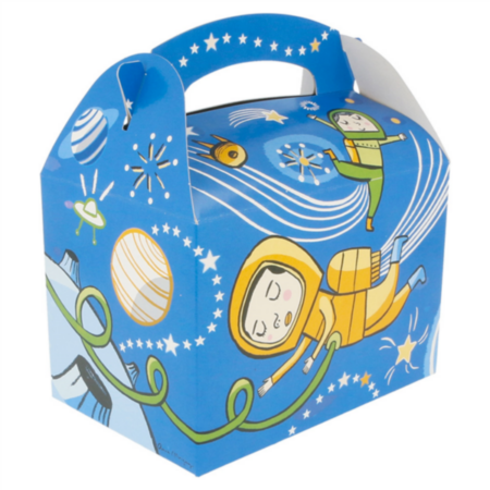 Scatola menu bambini Spazio “Happy Meal” 15,5×10,5×17,5 cm – 50 pz