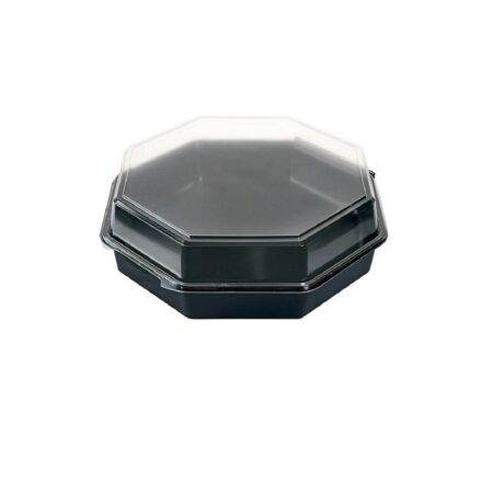Scatola Octaview con Coperchio Trasparente 305x305x80 mm | 2500 ml - 25 pz